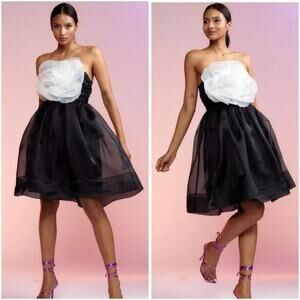 Cynthia Rowley Black and White Mini Dress